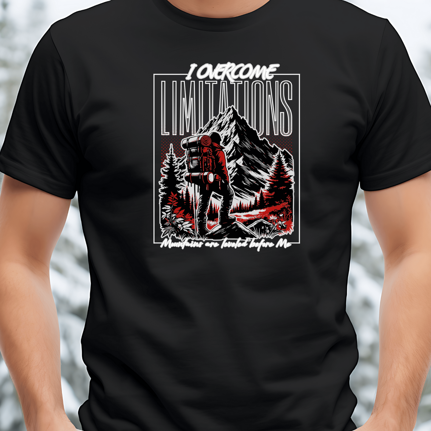 Overcome the Limits - Christian T-Shirt, Inspirational Apparel