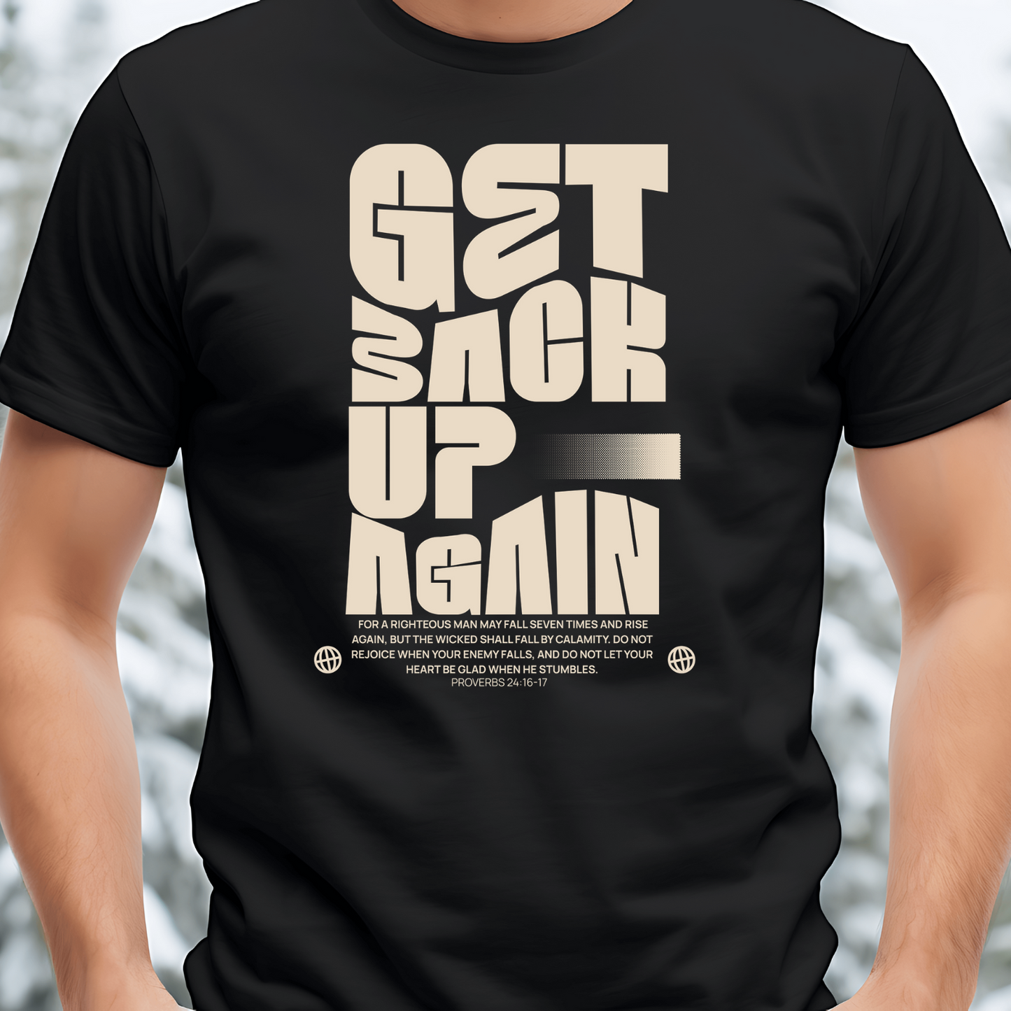 Get Back Up Again Christian T-Shirt - Resilience Faith Apparel