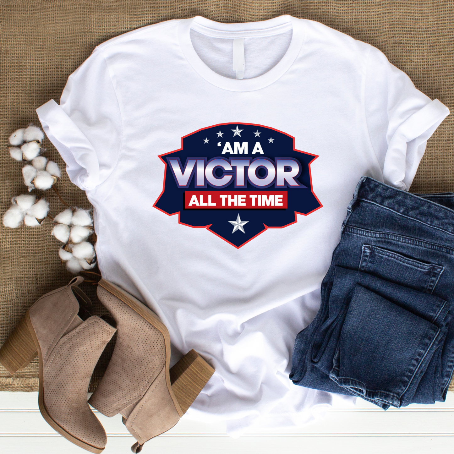 Victor All the Time - Ultimate Victory Christian T-Shirt for Unstoppable Champions
