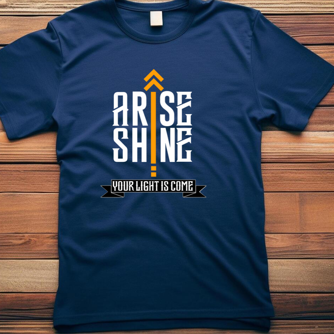 'Arise' Collection β Christian T-Shirts & Inspirational Unisex Apparel - Navy Blue | Kelhouse store