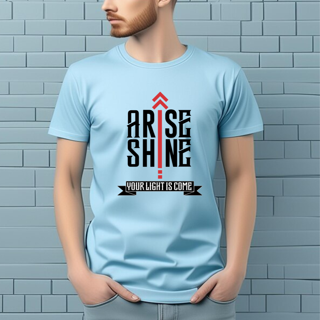 'Arise' Collection β Christian T-Shirts & Inspirational Unisex Apparel - Light Blue | Kelhouse store