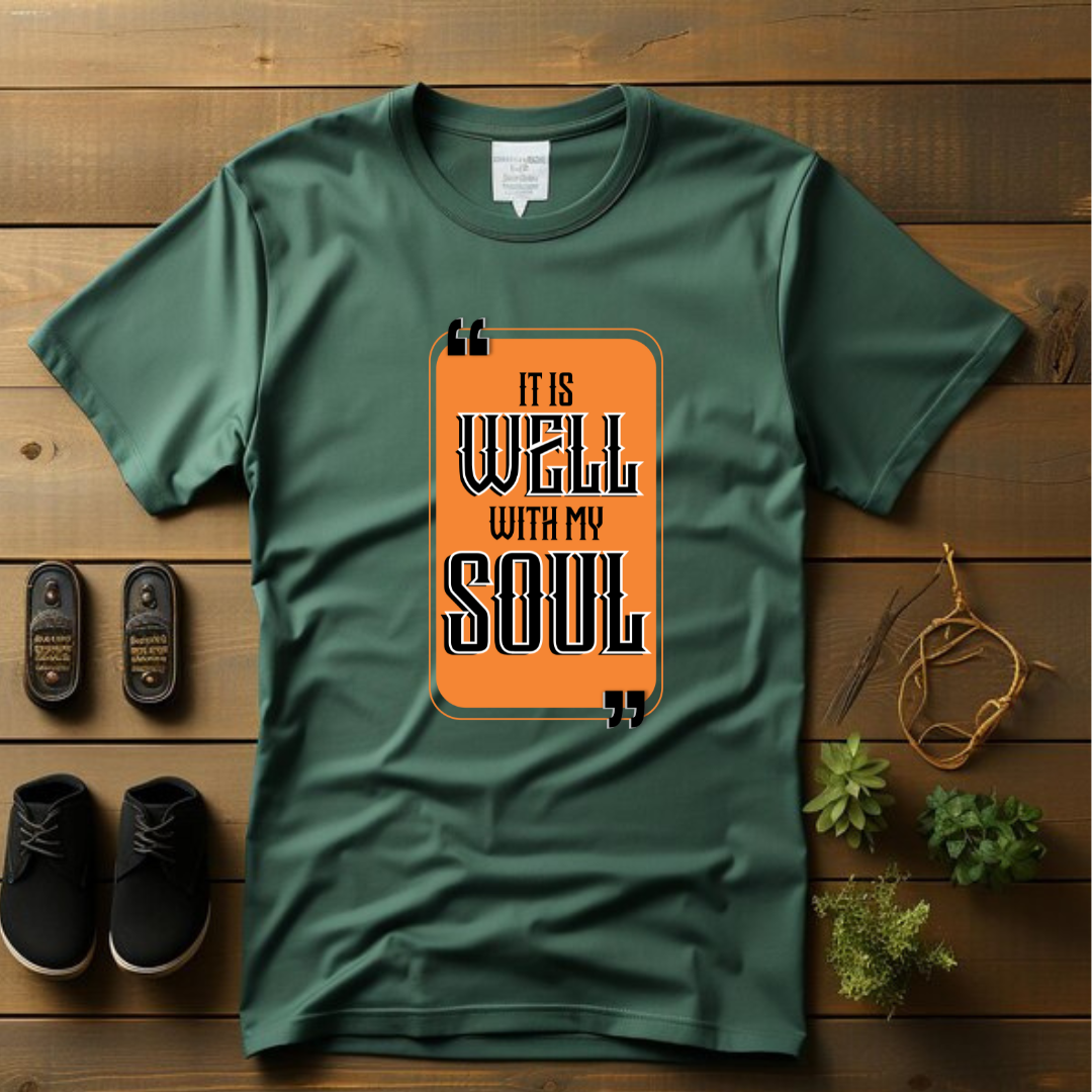 It is Well Christian T-Shirt - Peace Declaration Faith Apparel