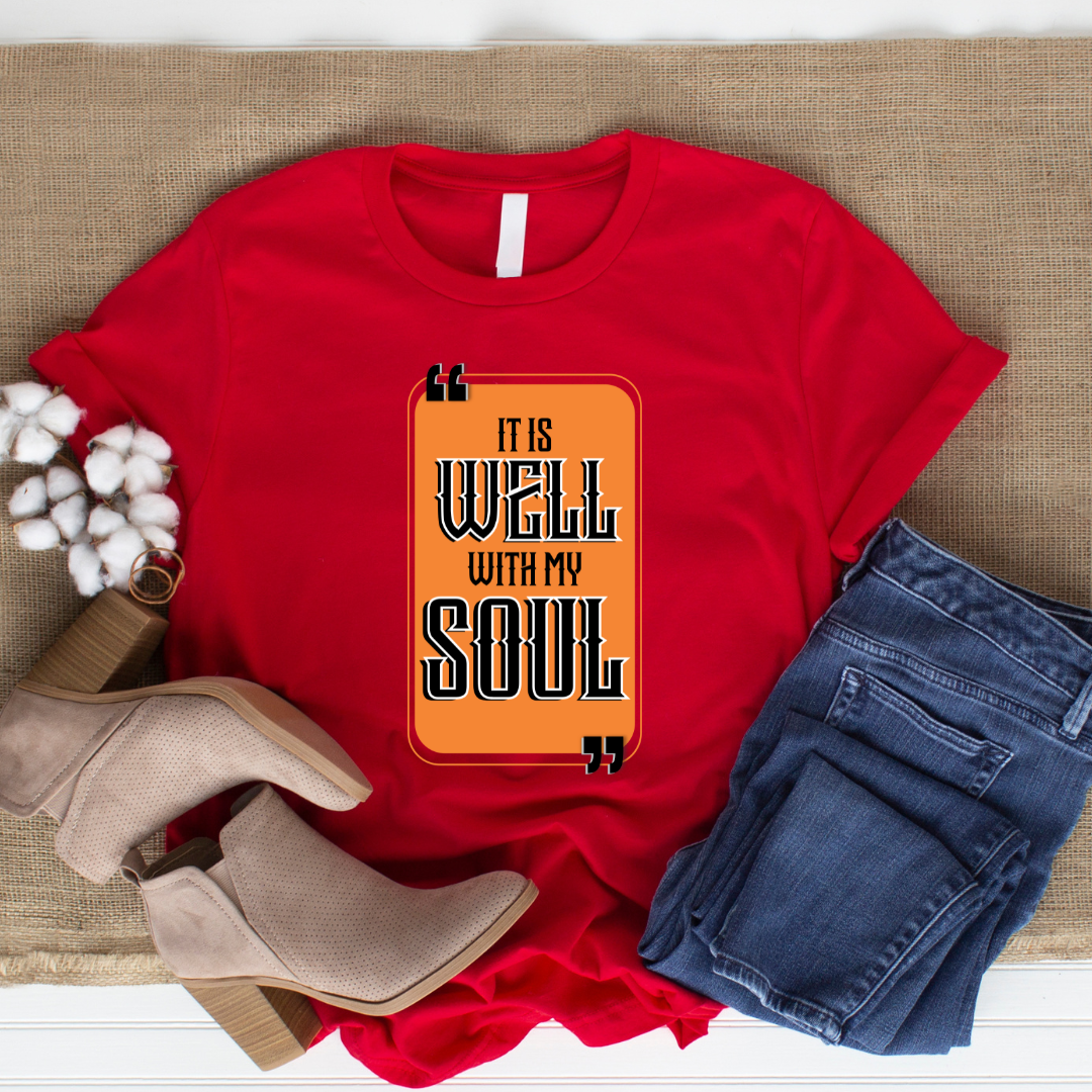 It is Well Christian T-Shirt - Peace Declaration Faith Apparel