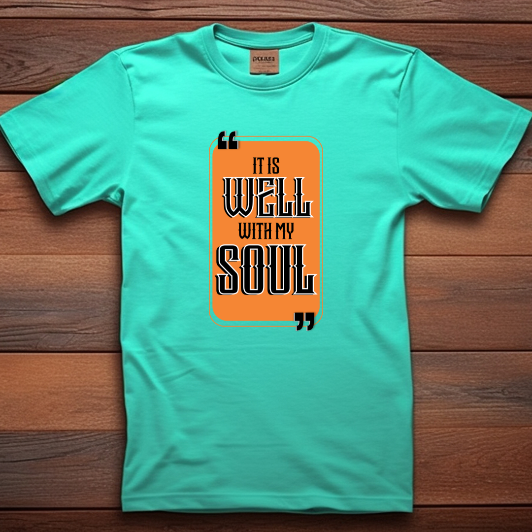It is Well Christian T-Shirt - Peace Declaration Faith Apparel