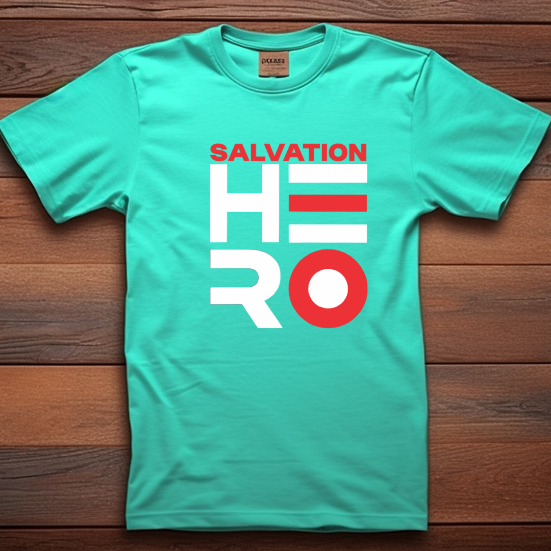 Salvation Hero Christian T-Shirt - Jesus Savior Faith Apparel