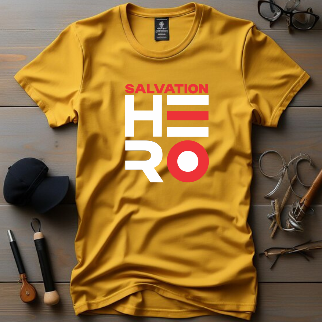 Salvation Hero Christian T-Shirt - Jesus Savior Faith Apparel