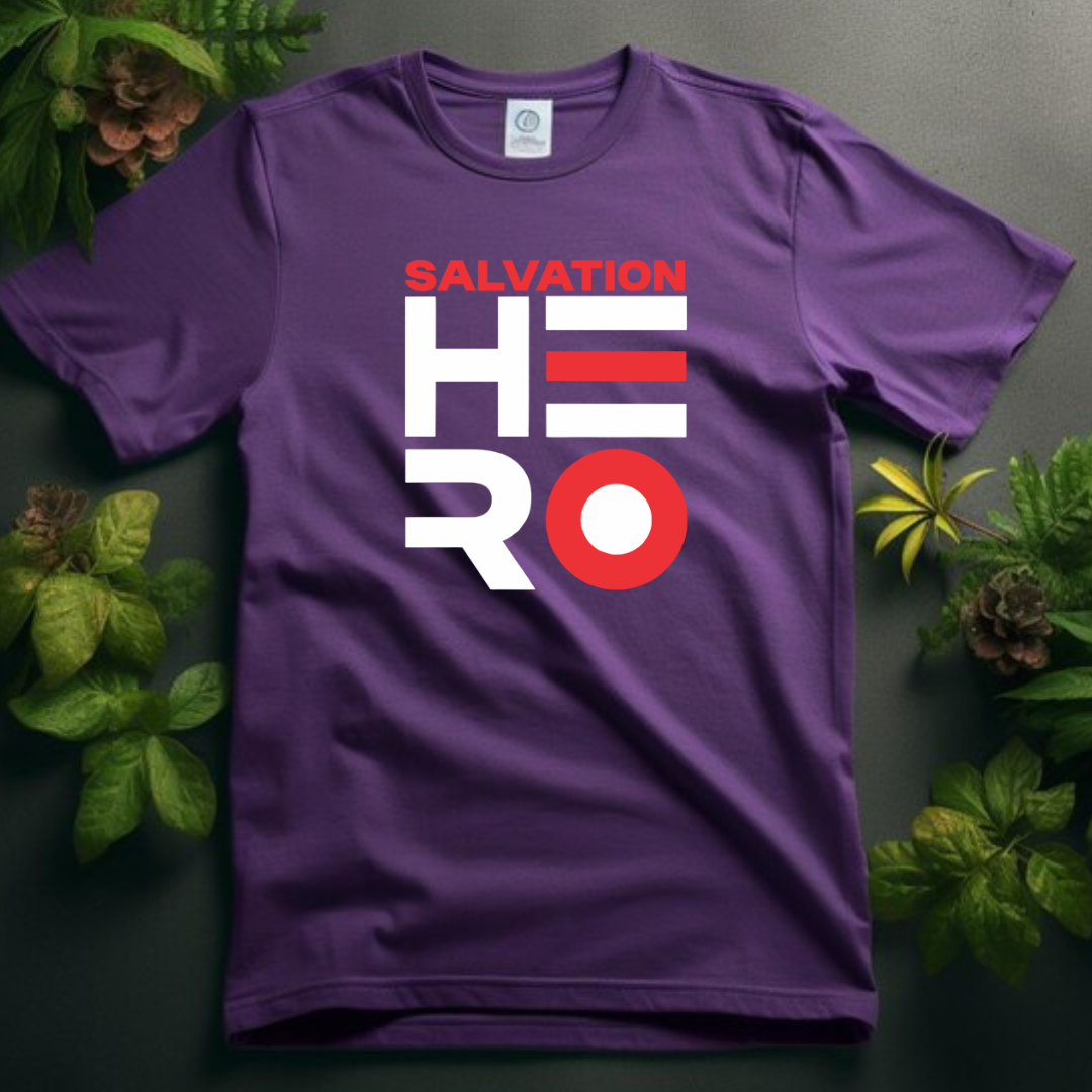 Salvation Hero Christian T-Shirt - Jesus Savior Faith Apparel