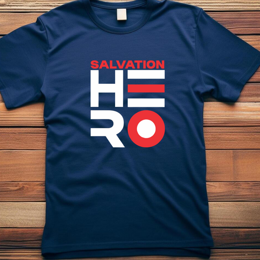 Salvation Hero Christian T-Shirt - Jesus Savior Faith Apparel
