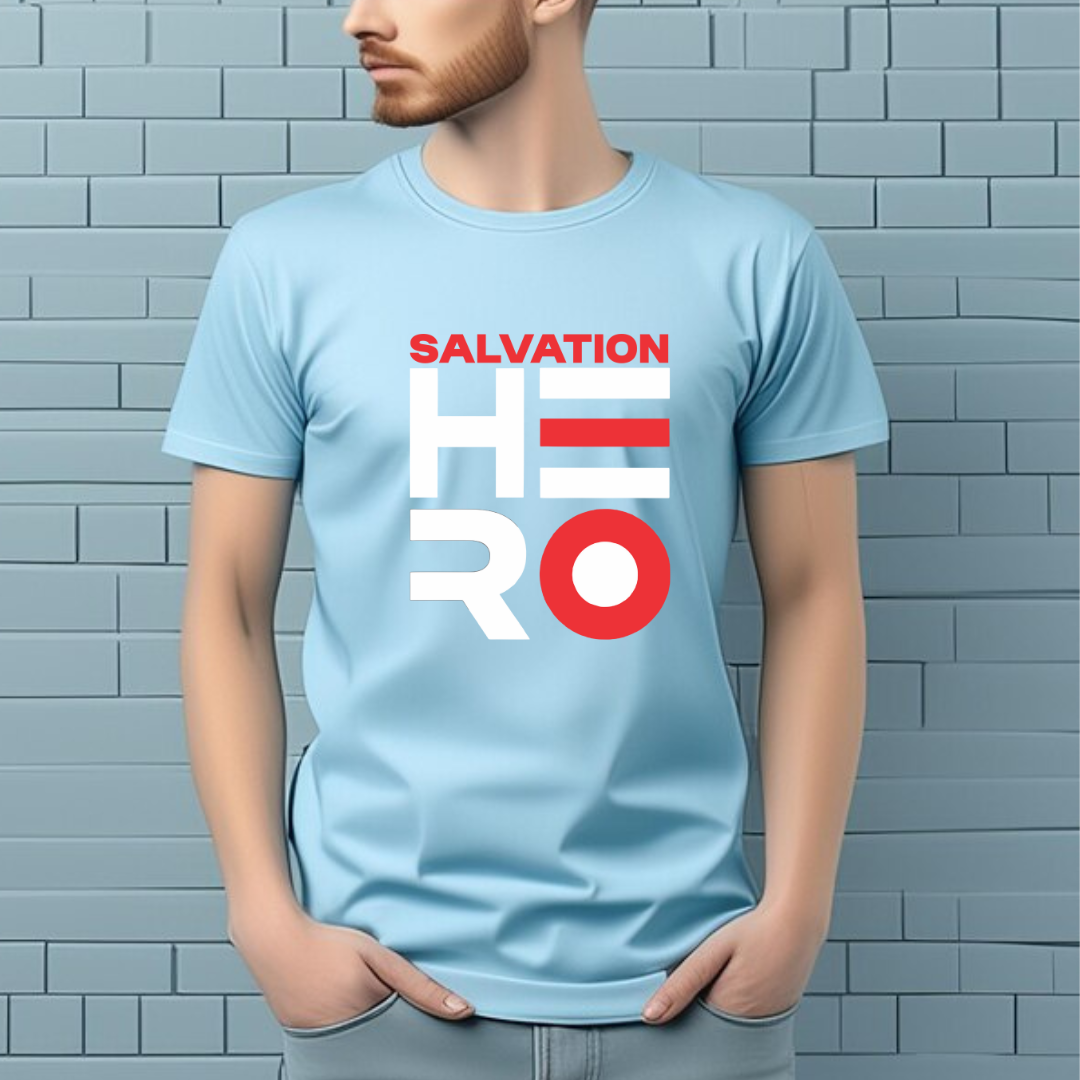 Salvation Hero Christian T-Shirt - Jesus Savior Faith Apparel