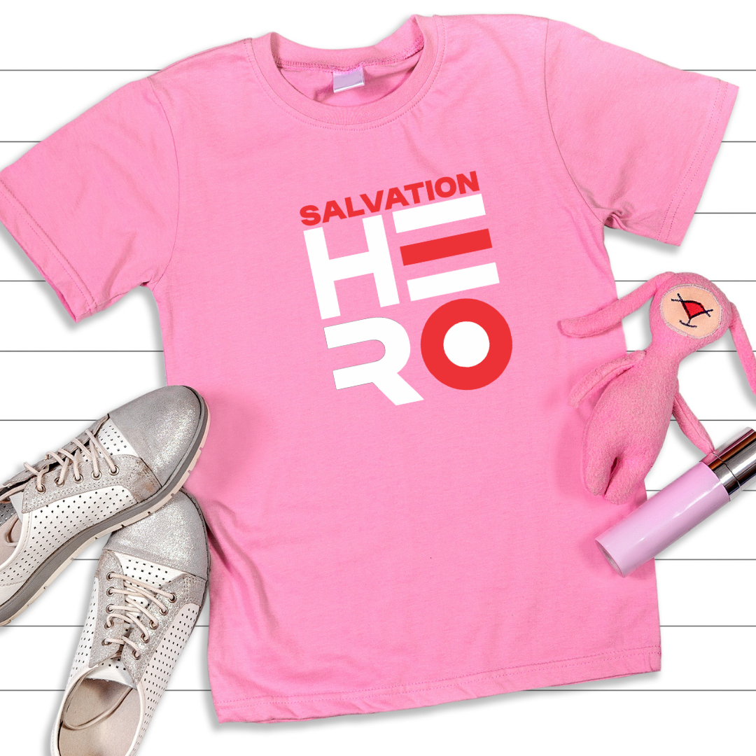 Salvation Hero Christian T-Shirt - Jesus Savior Faith Apparel