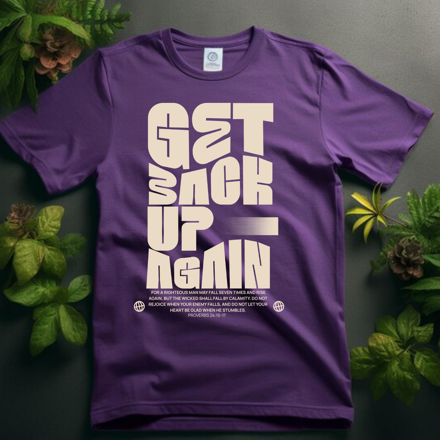 Get Back Up Again Christian T-Shirt - Resilience Faith Apparel