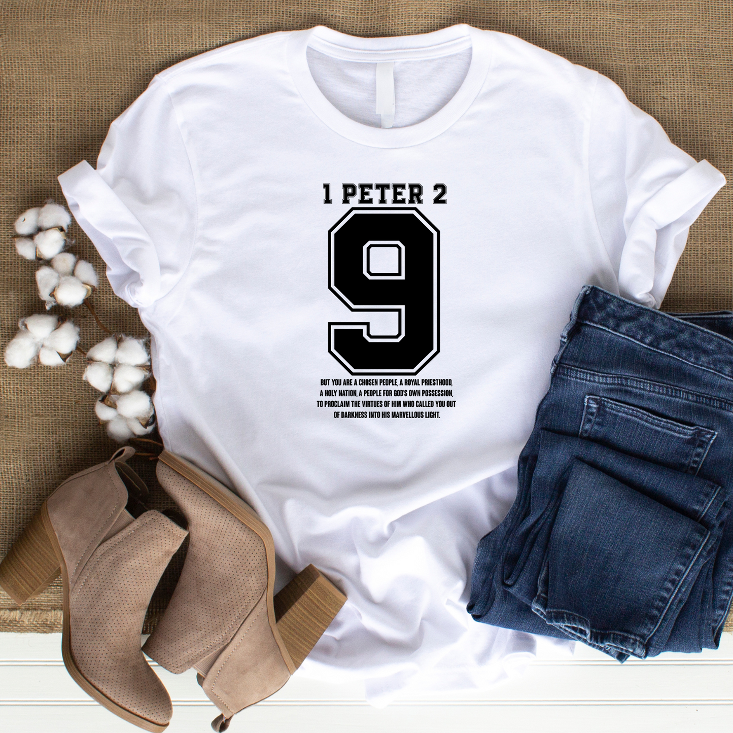 1 Peter 2:9 Christian T-Shirt - Chosen People Biblical Apparel
