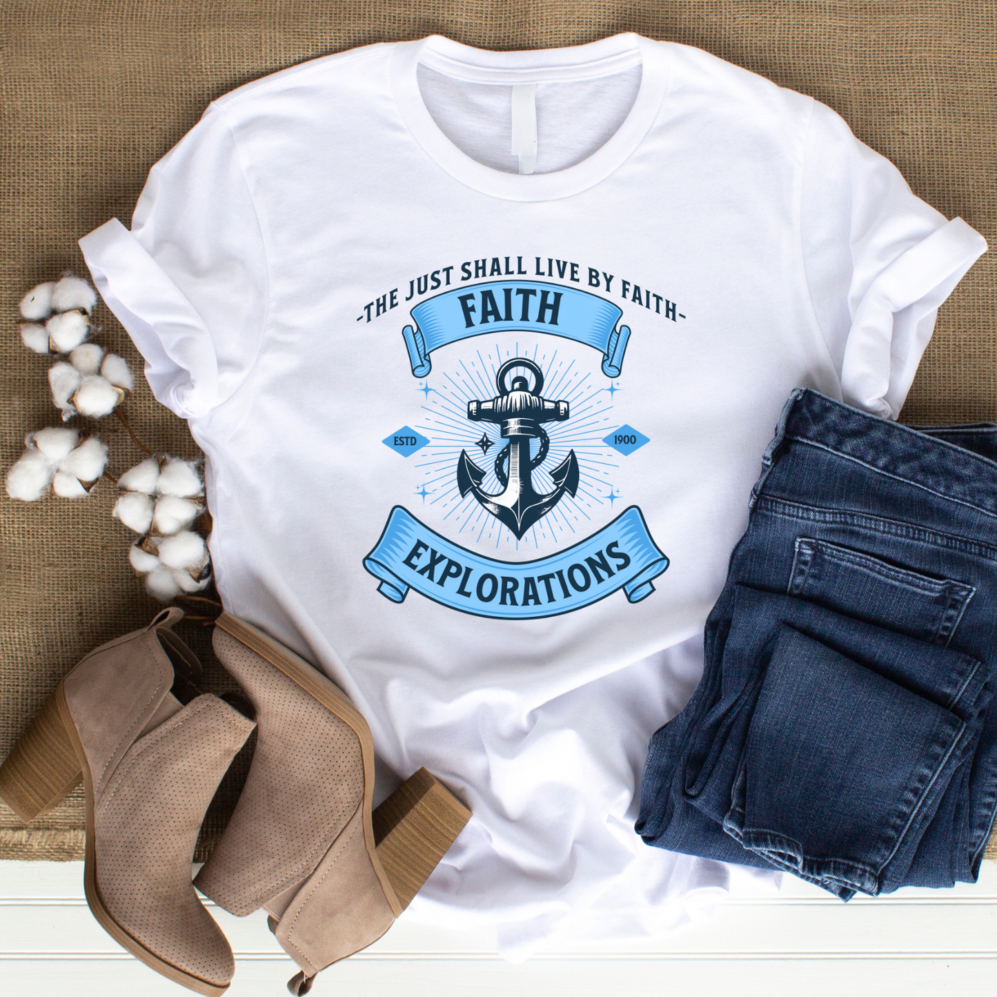 Faith Exploration - Journey Christian T-Shirt for Spiritual Growth