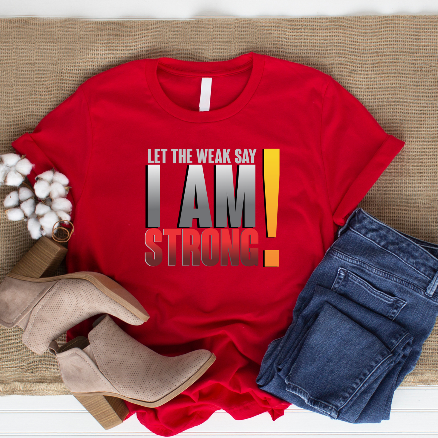 I Am Strong Christian T-Shirt - Faith Empowerment Apparel