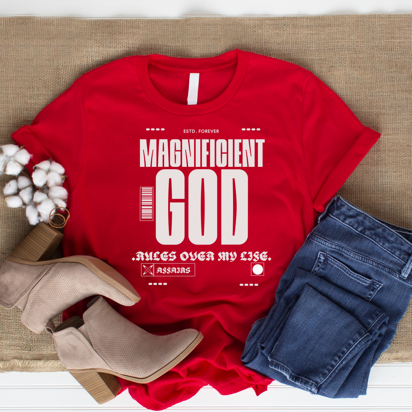 Magnificent - Christian T-Shirt, Inspirational Apparel