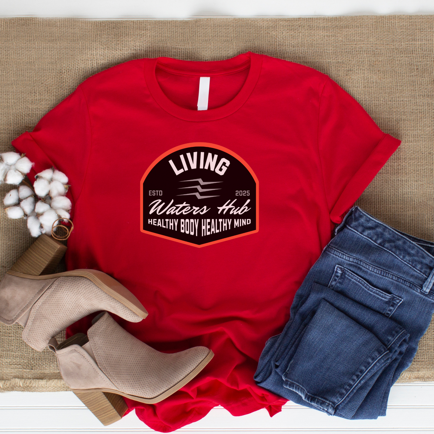Living Waters Hub - Christian Faith T-Shirt for Spiritual Refreshment