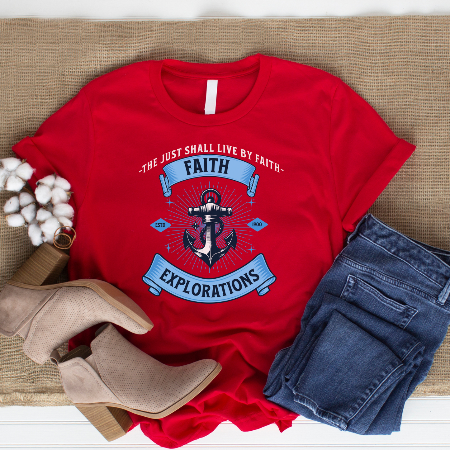Faith Exploration - Journey Christian T-Shirt for Spiritual Growth
