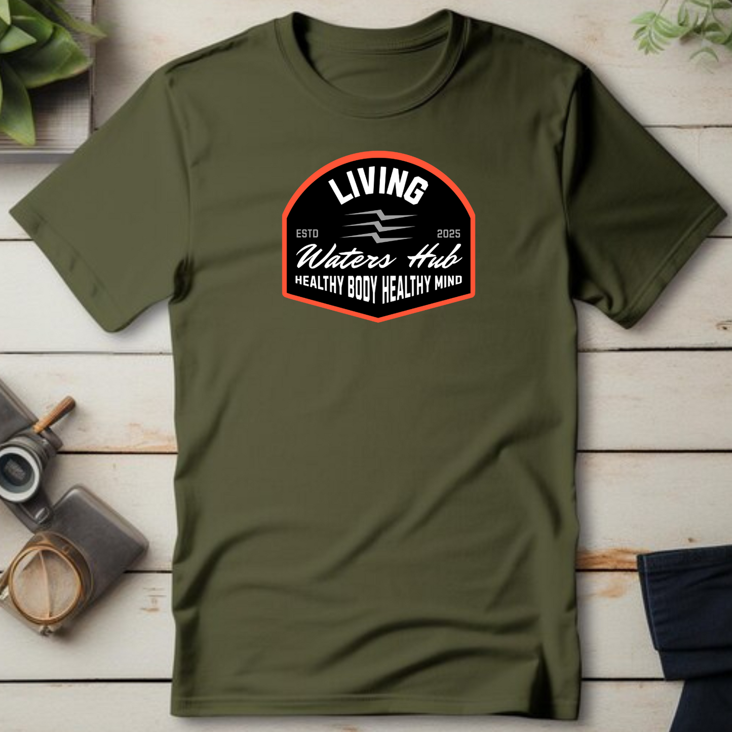 Living Waters Hub - Christian Faith T-Shirt for Spiritual Refreshment