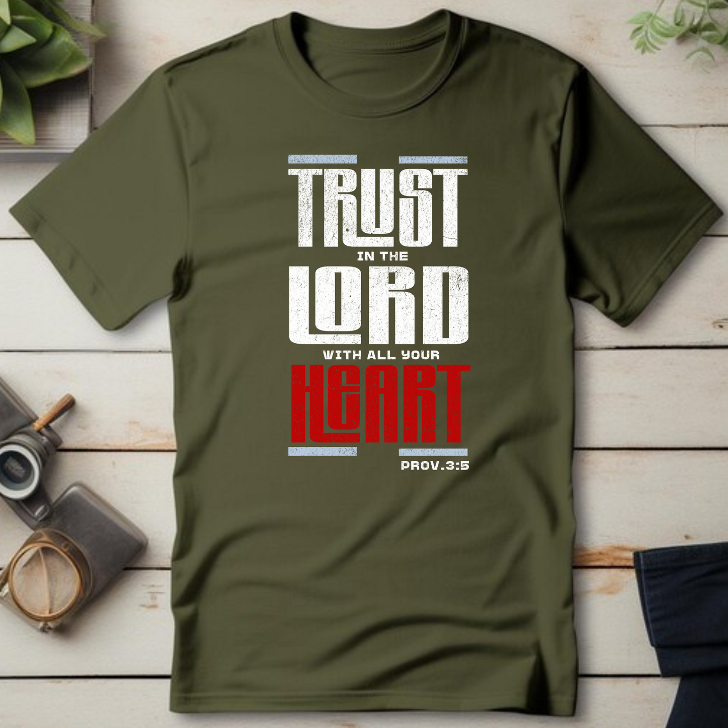 Trust in the Lord Christian T-Shirt - Biblical Faith Apparel