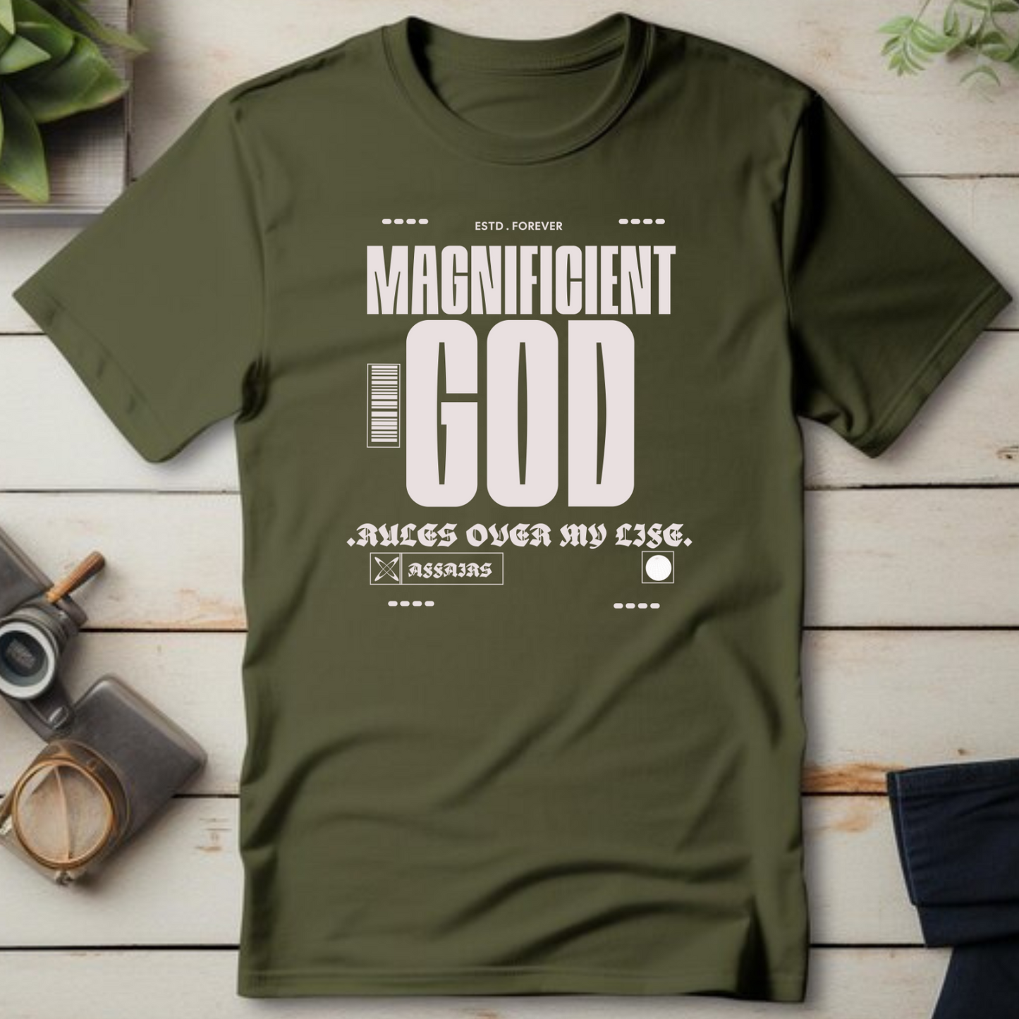 Magnificent - Christian T-Shirt, Inspirational Apparel