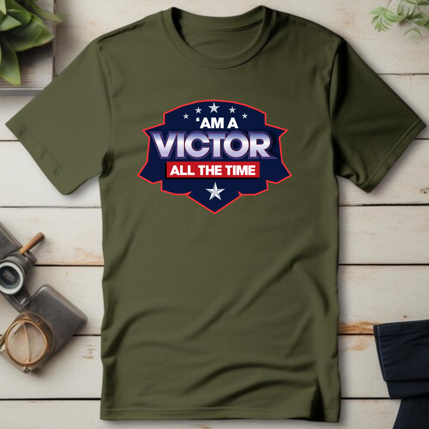 Victor All the Time - Ultimate Victory Christian T-Shirt for Unstoppable Champions