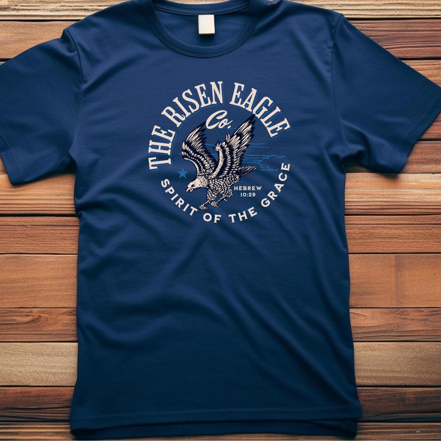 Risen Eagle - Soaring Christian T-Shirt for Spiritual Victory