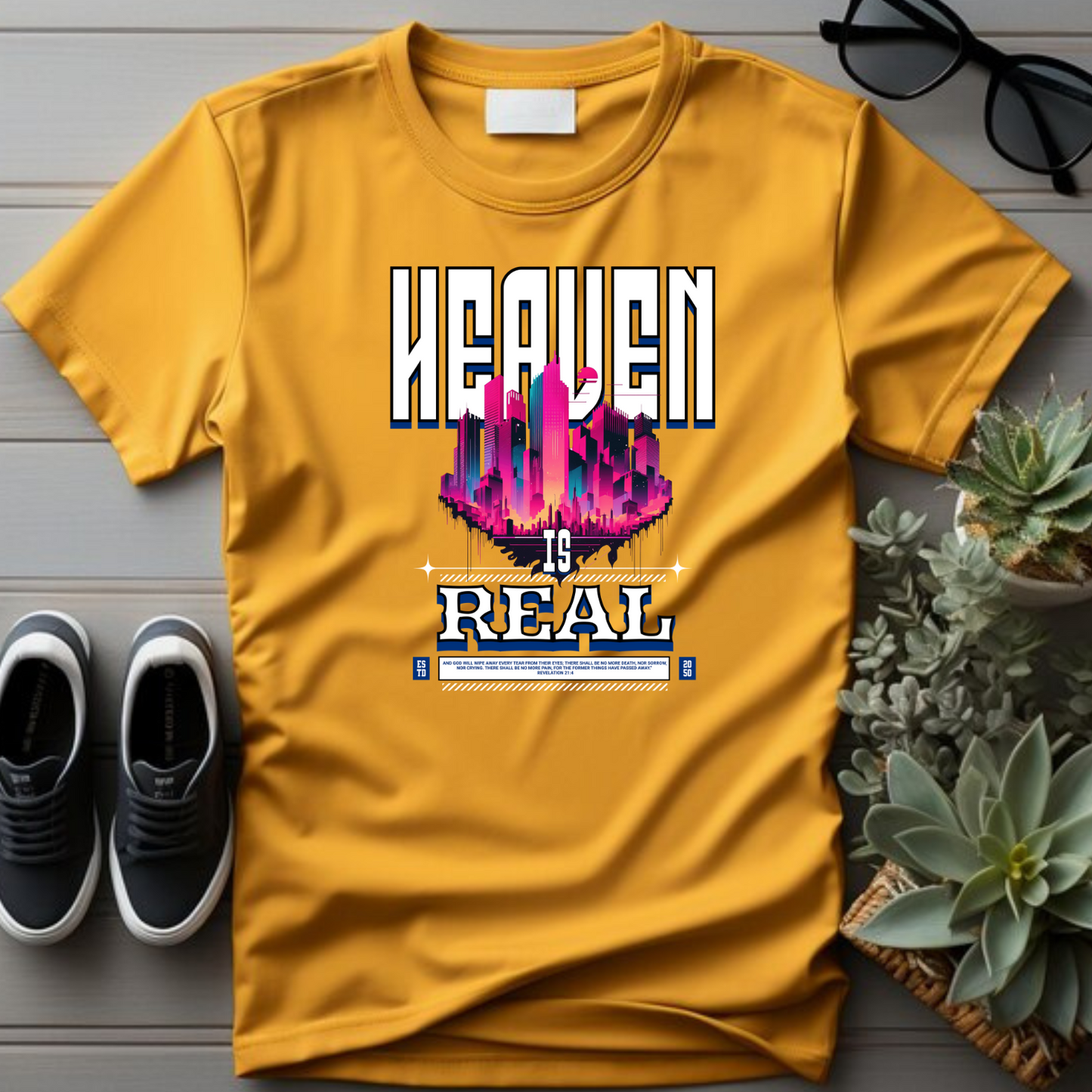 Heaven is Real Christian T-Shirt - Eternal Hope Faith Apparel