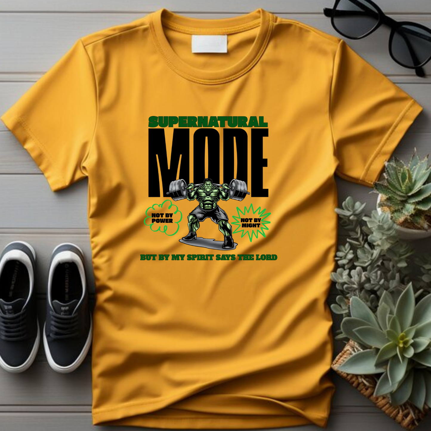 Supernatural Mode, Christian T-Shirts, Inspirational Apparel