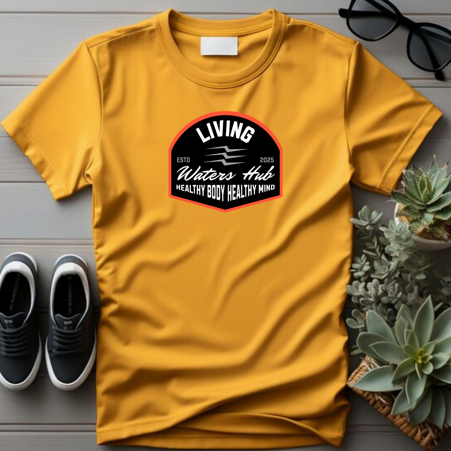 Living Waters Hub - Christian Faith T-Shirt for Spiritual Refreshment