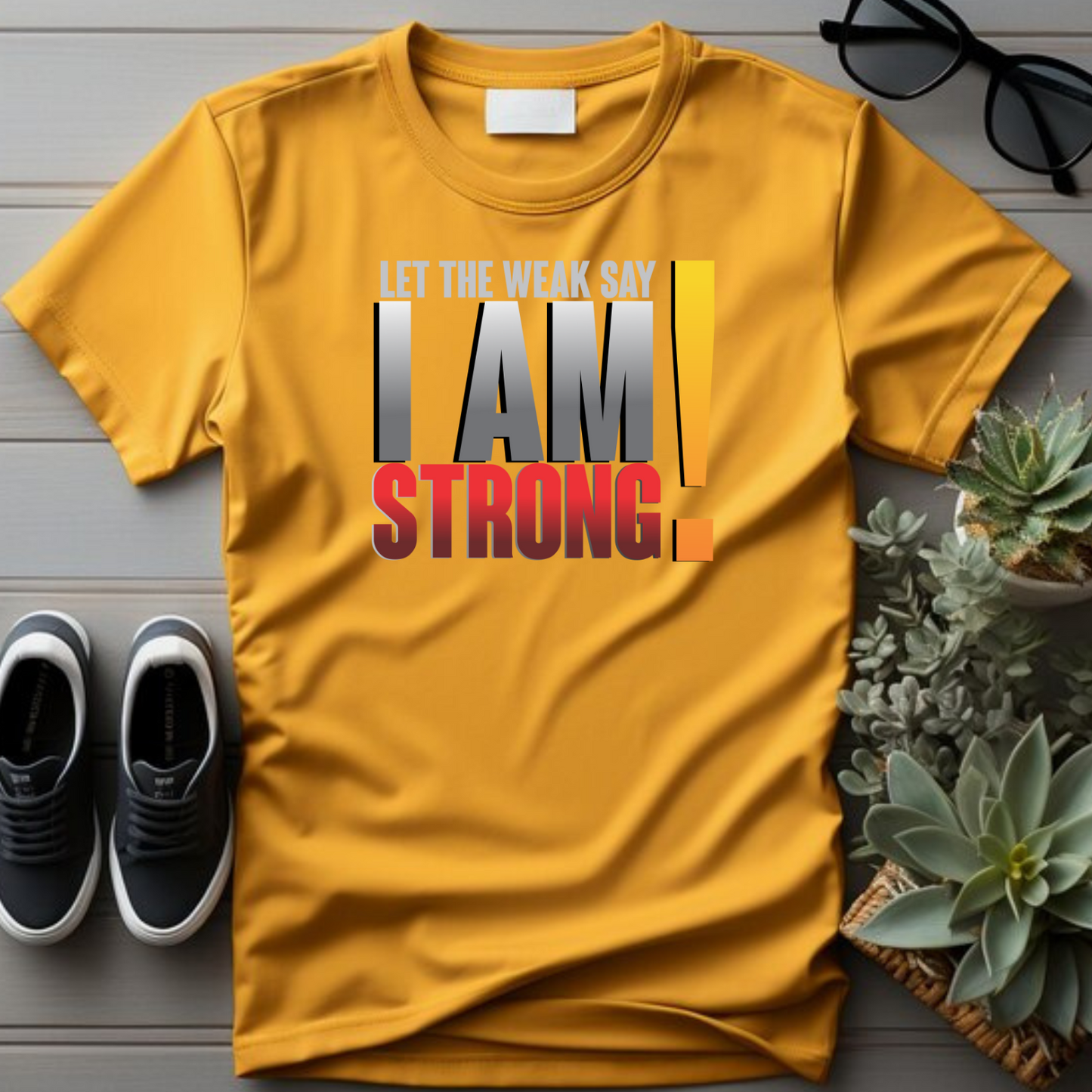 I Am Strong Christian T-Shirt - Faith Empowerment Apparel