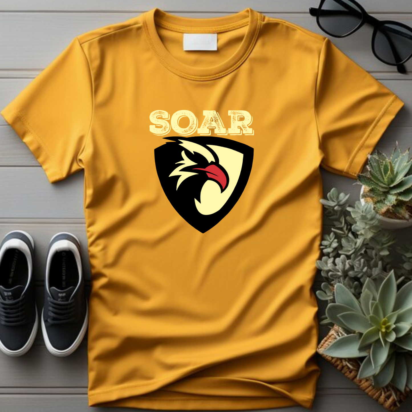 Soar on Wings Like Eagles Christian T-Shirt - Isaiah 40:31 Apparel