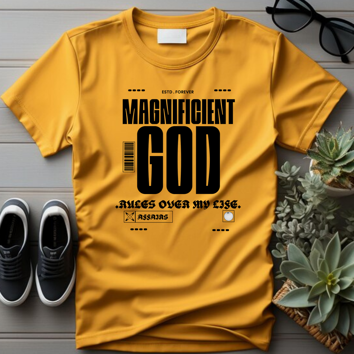 Magnificent - Christian T-Shirt, Inspirational Apparel
