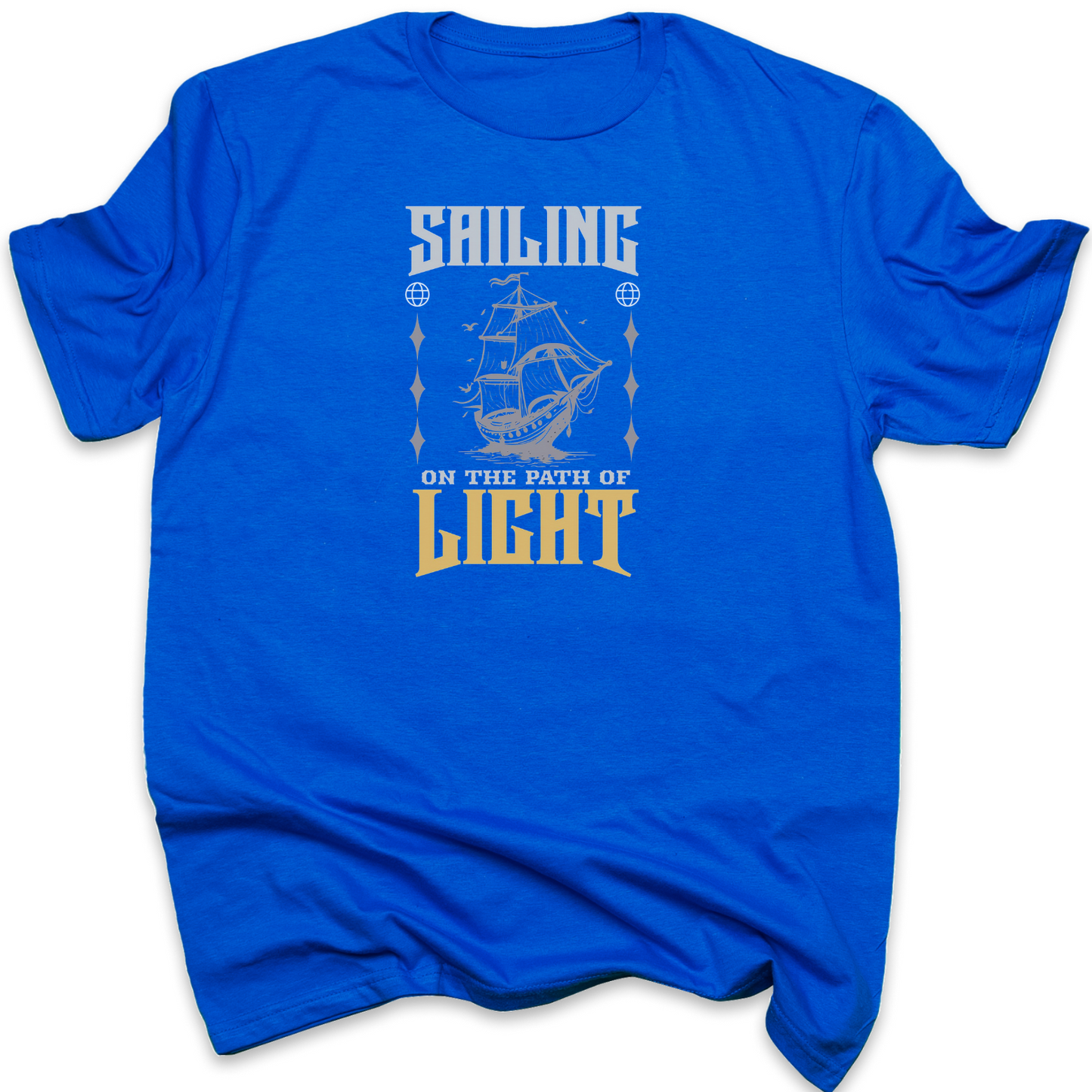 Sailing on the Path of Light - Inspirational Christian T-Shirt