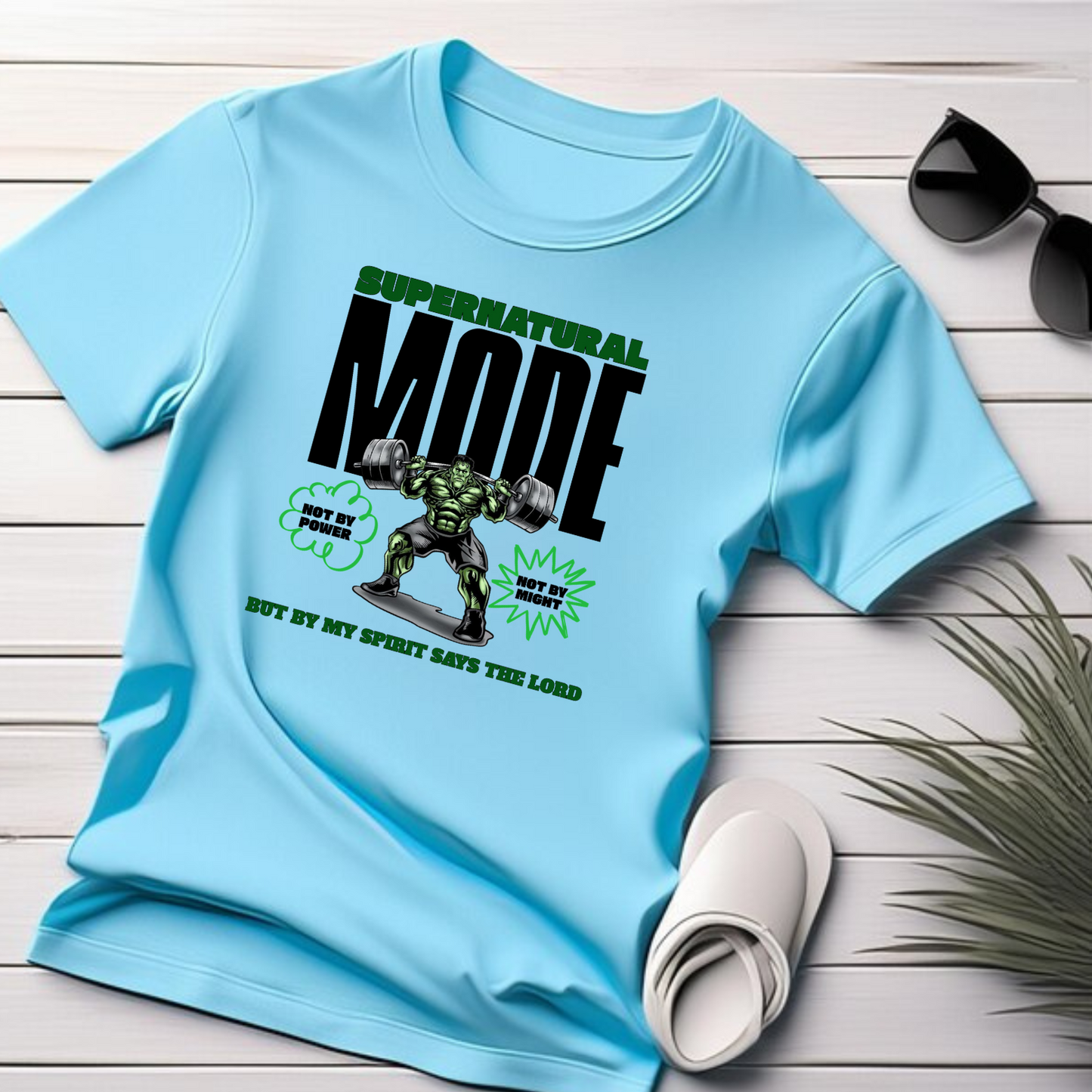 Supernatural Mode, Christian T-Shirts, Inspirational Apparel