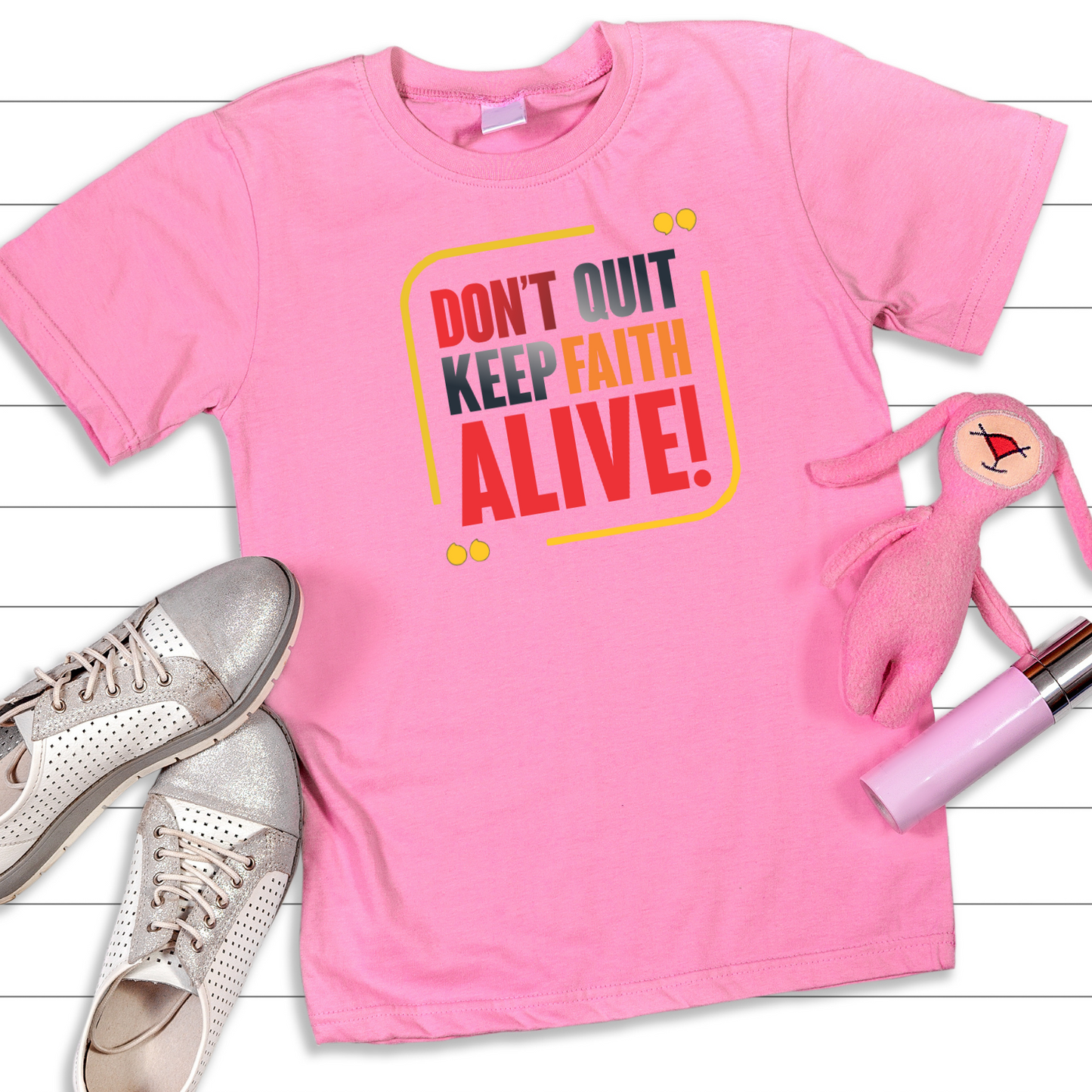 Keep Faith Alive - Ultimate Perseverance Christian T-Shirt for Enduring Warriors