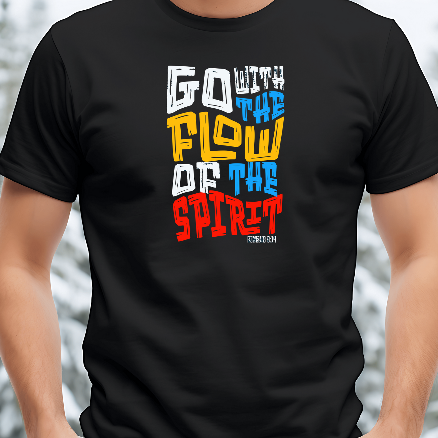 Go with the Flow Christian T-Shirt - Divine Direction Faith Apparel
