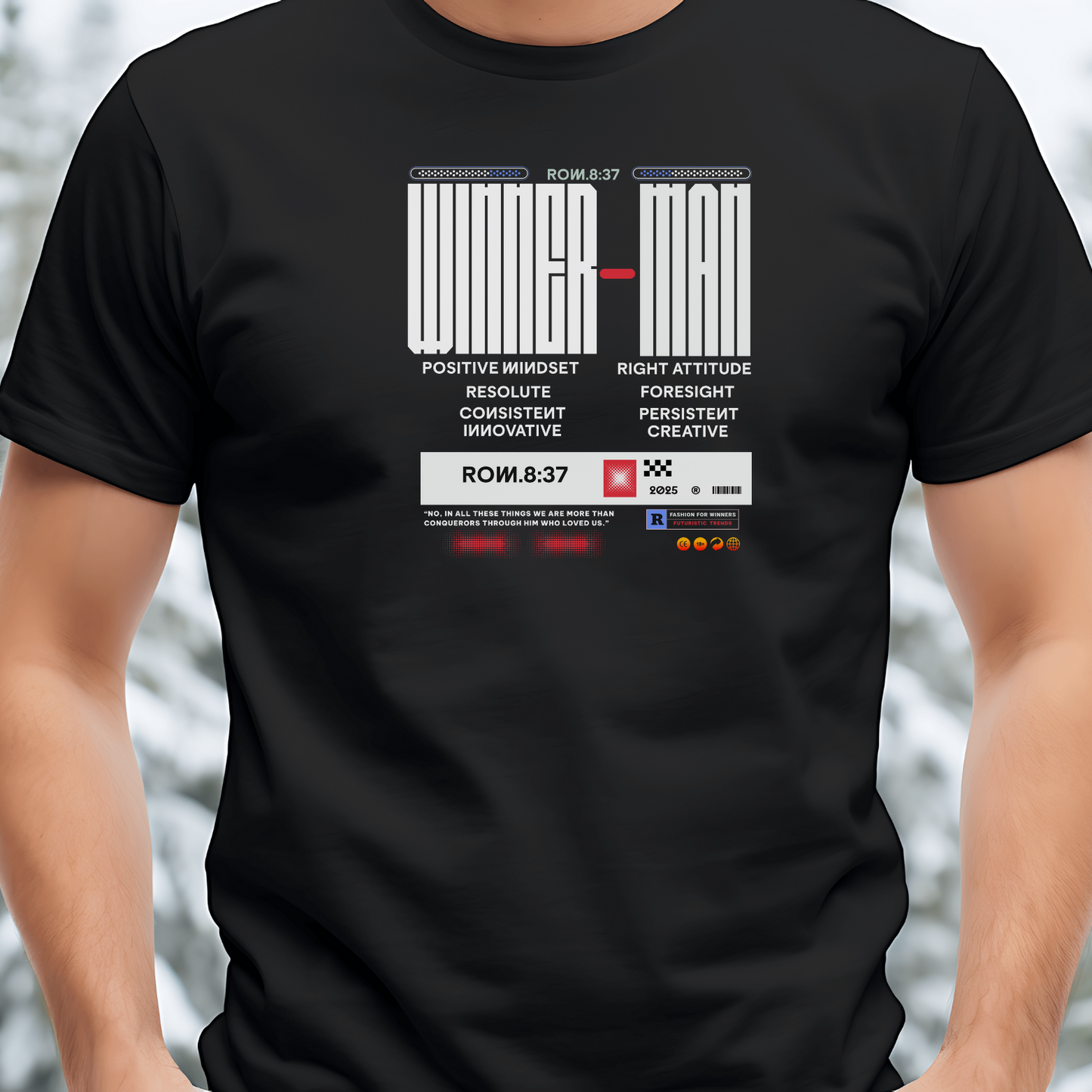 Winner Man - Victory Christian T-Shirt for Champions in Faith