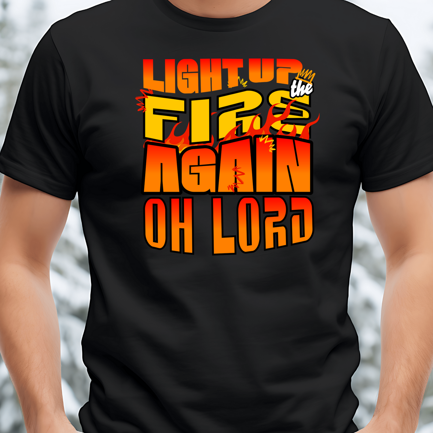Light the Fire - Christian T-Shirt, Inspirational Apparel