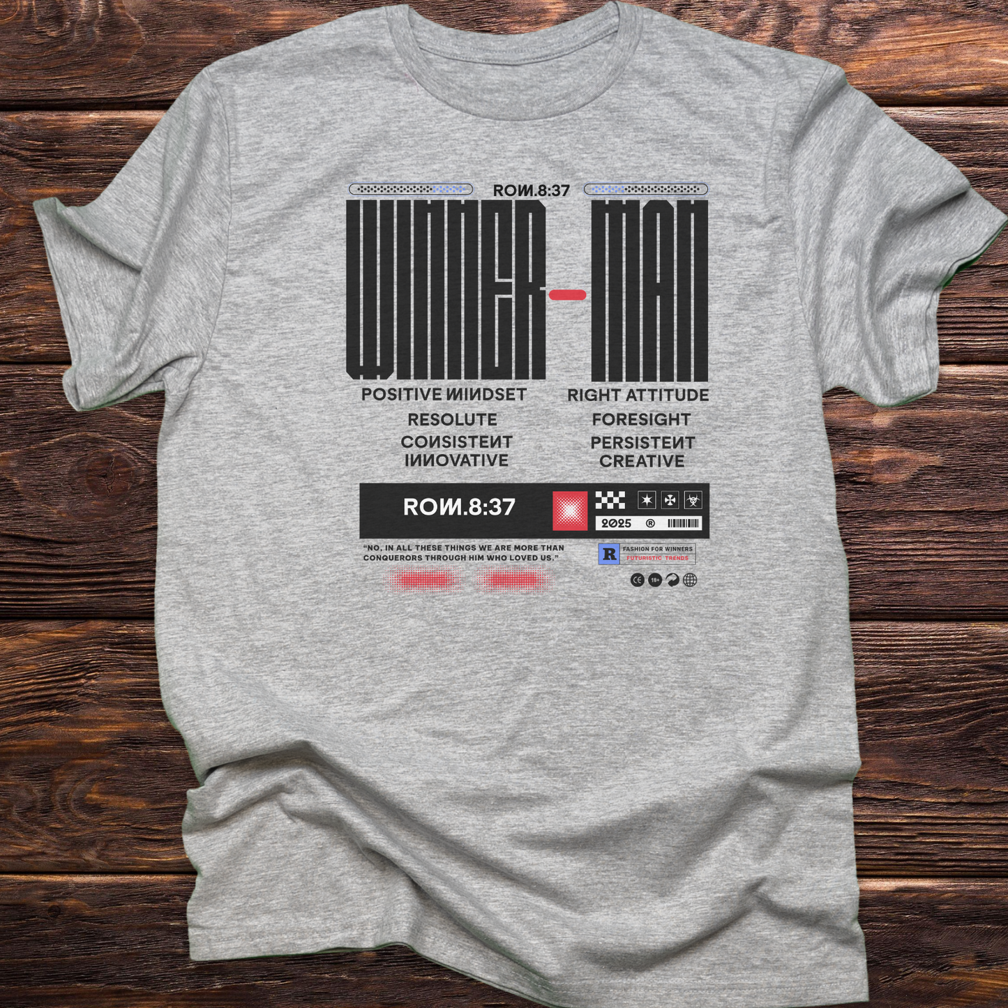 Winner Man - Victory Christian T-Shirt for Champions in Faith