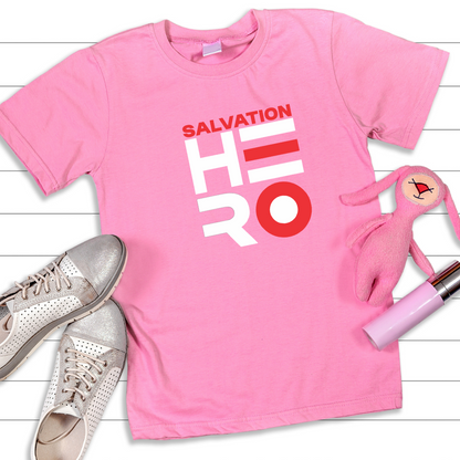 Salvation Hero Christian T-Shirt - Jesus Savior Faith Apparel